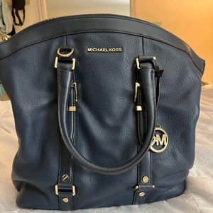 Navy Blue Michael Kors Purse